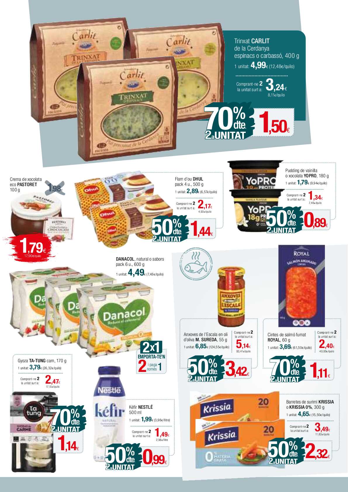 50% de descuento 2ª unidad Condis. Página 07