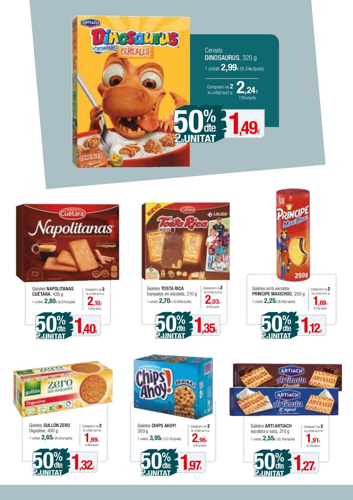 50% de descuento 2ª unidad Condis. Página 10