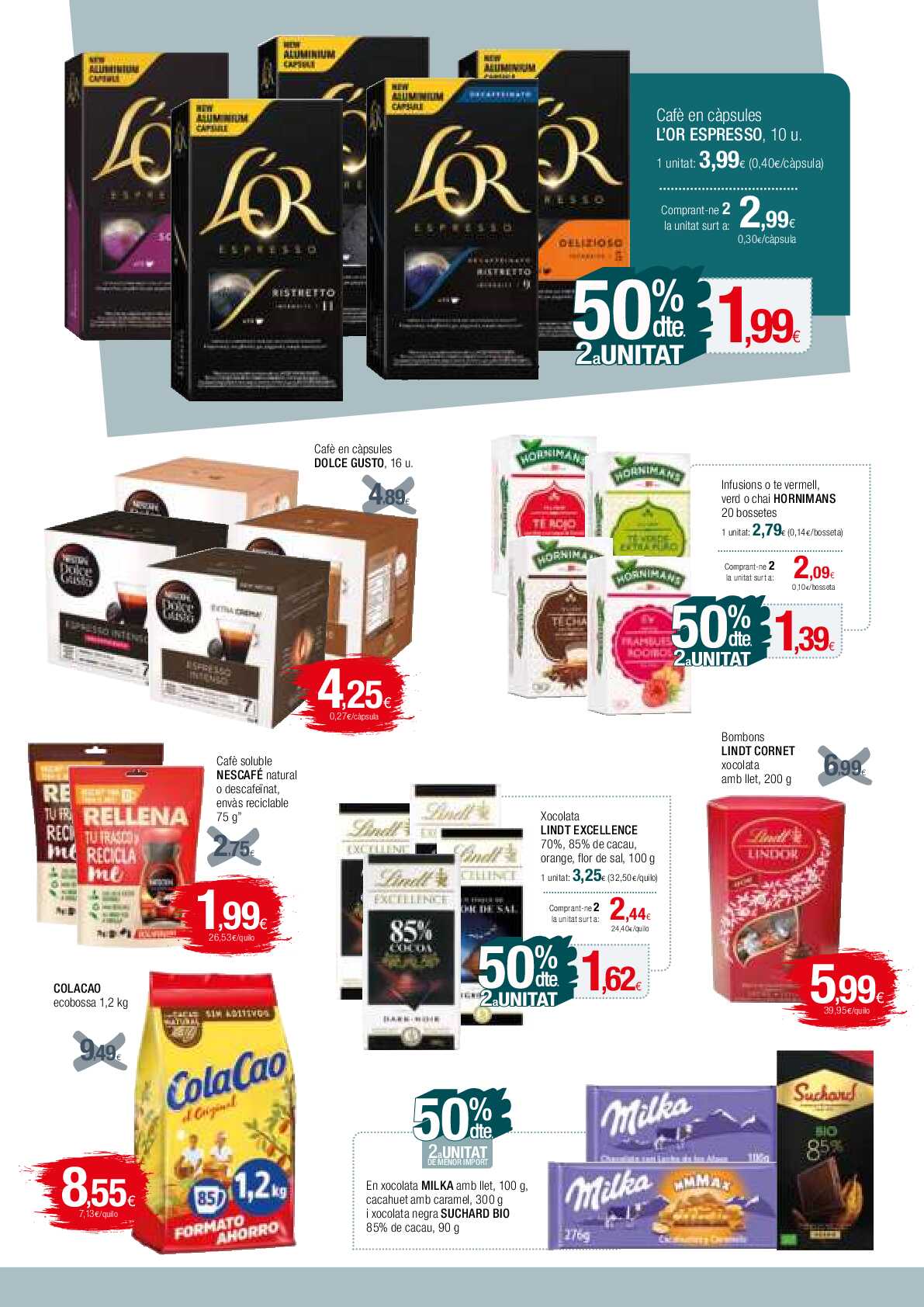50% de descuento 2ª unidad Condis. Página 11
