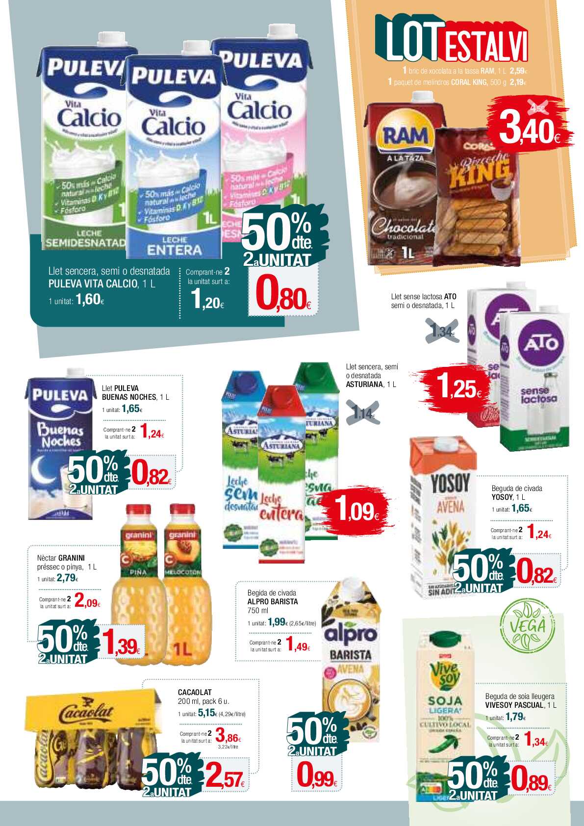 50% de descuento 2ª unidad Condis. Página 12