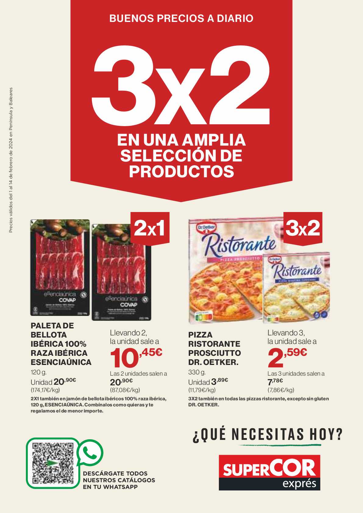 3x2 en amplia selección Supercor. Página 01
