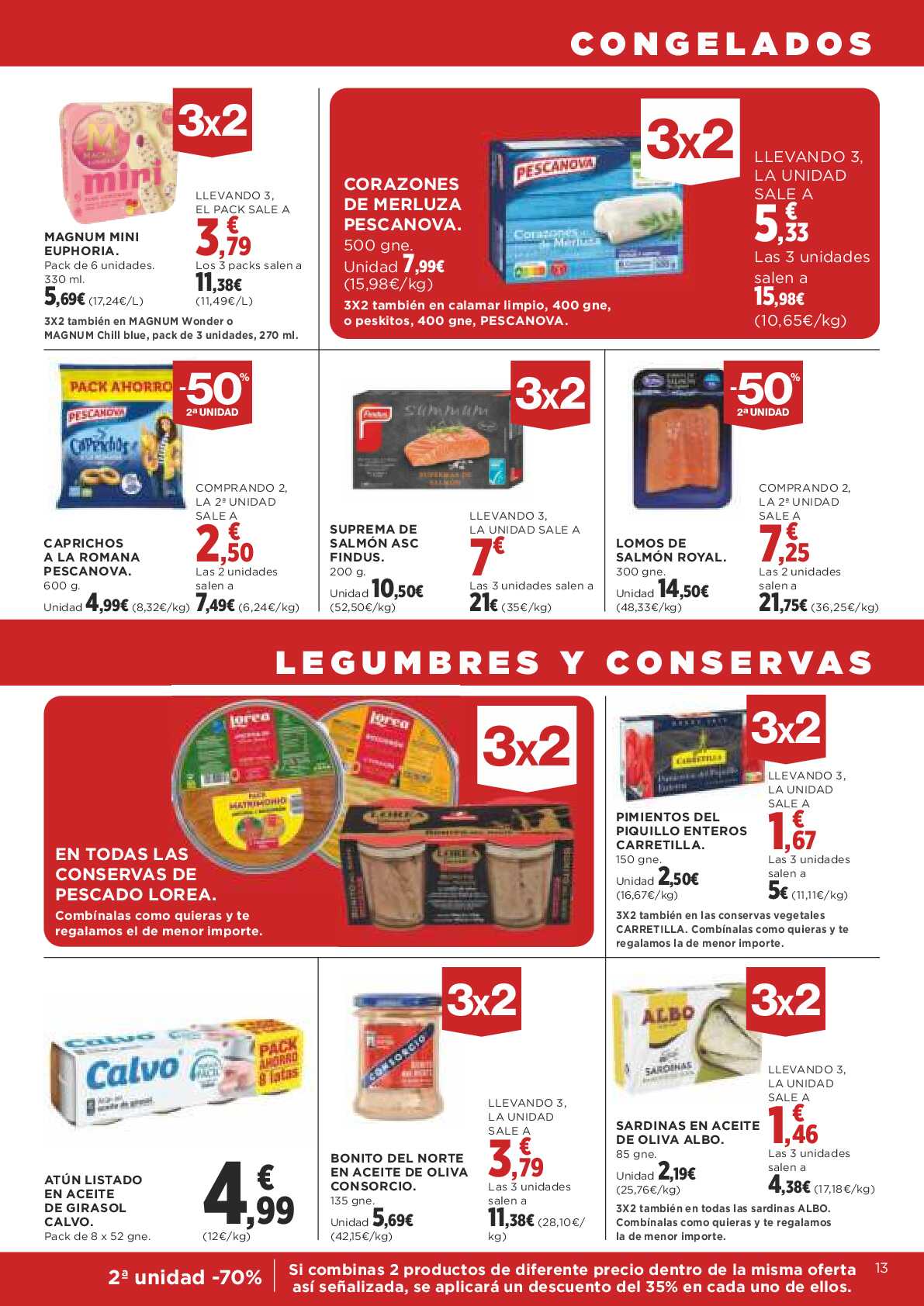 3x2 en miles de productos Supercor. Página 13