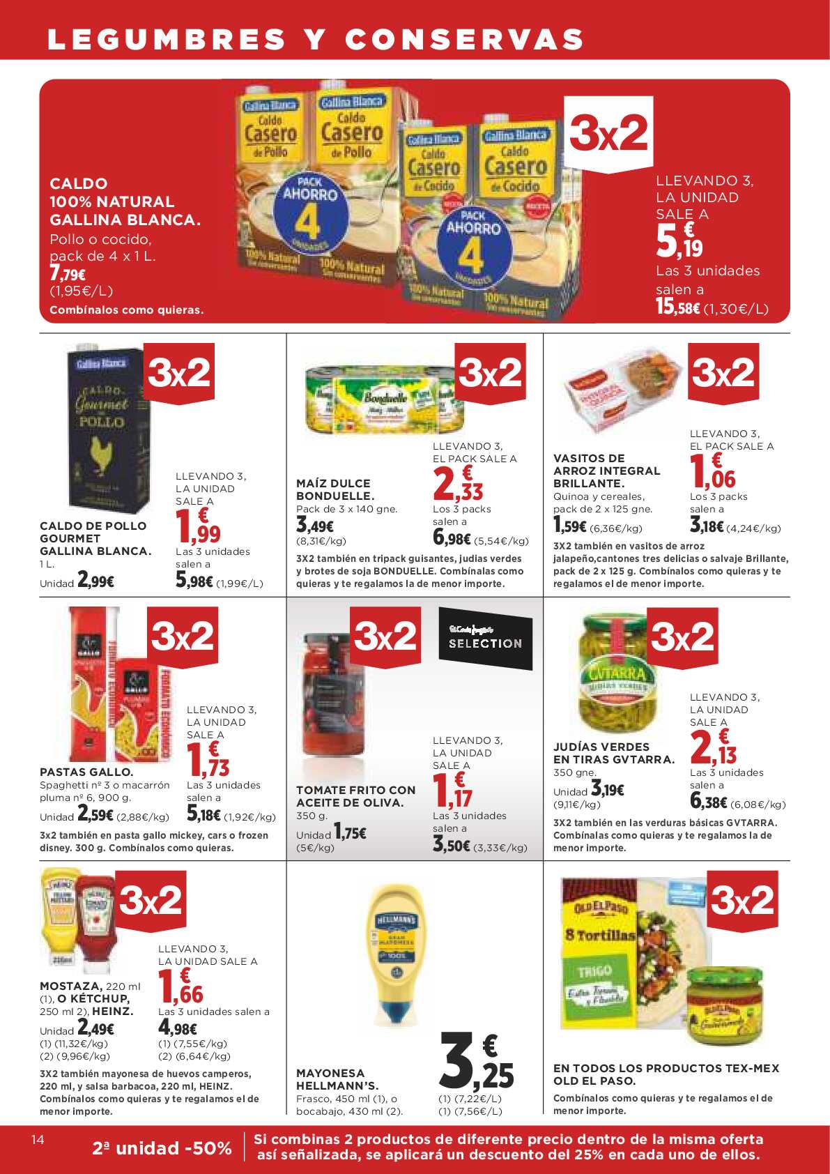 3x2 en miles de productos Supercor. Página 14