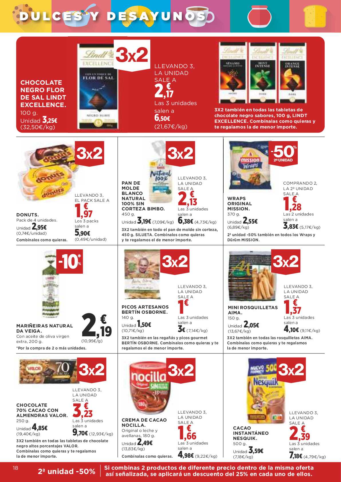3x2 en miles de productos Supercor. Página 18