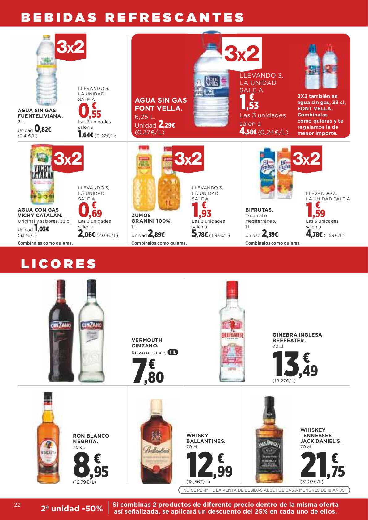 3x2 en miles de productos Supercor. Página 22