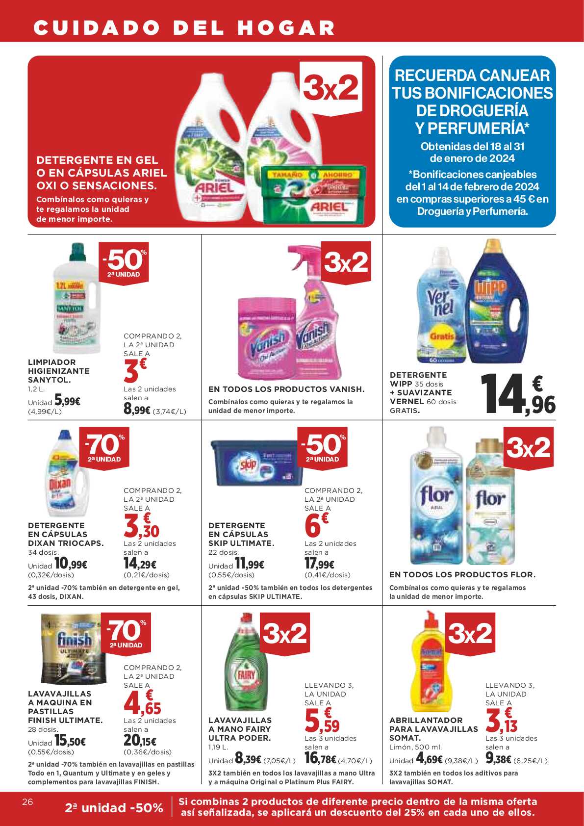 3x2 en miles de productos Supercor. Página 26