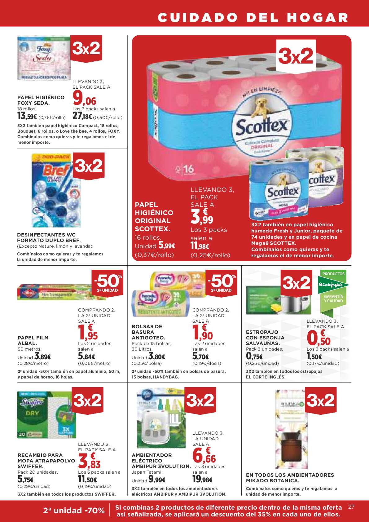 3x2 en miles de productos Supercor. Página 27