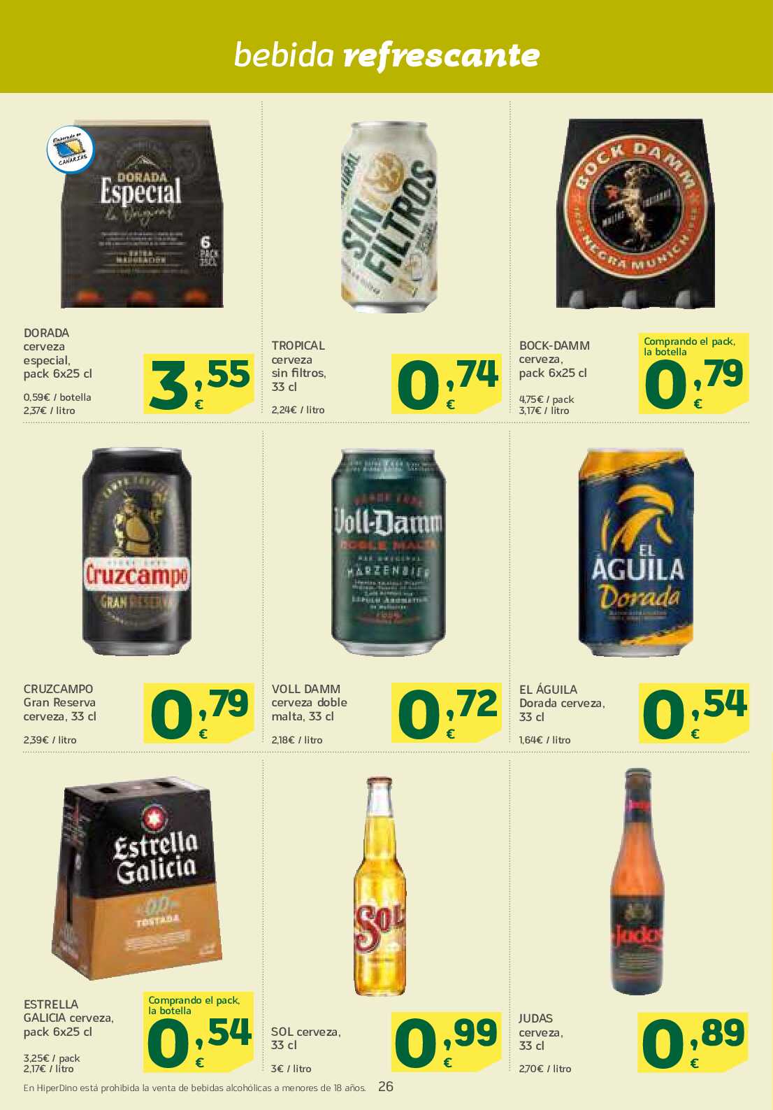 Folleto quincenal HiperDino. Página 26