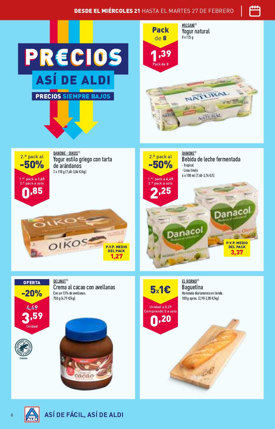 Folleto semanal Aldi. Página 06