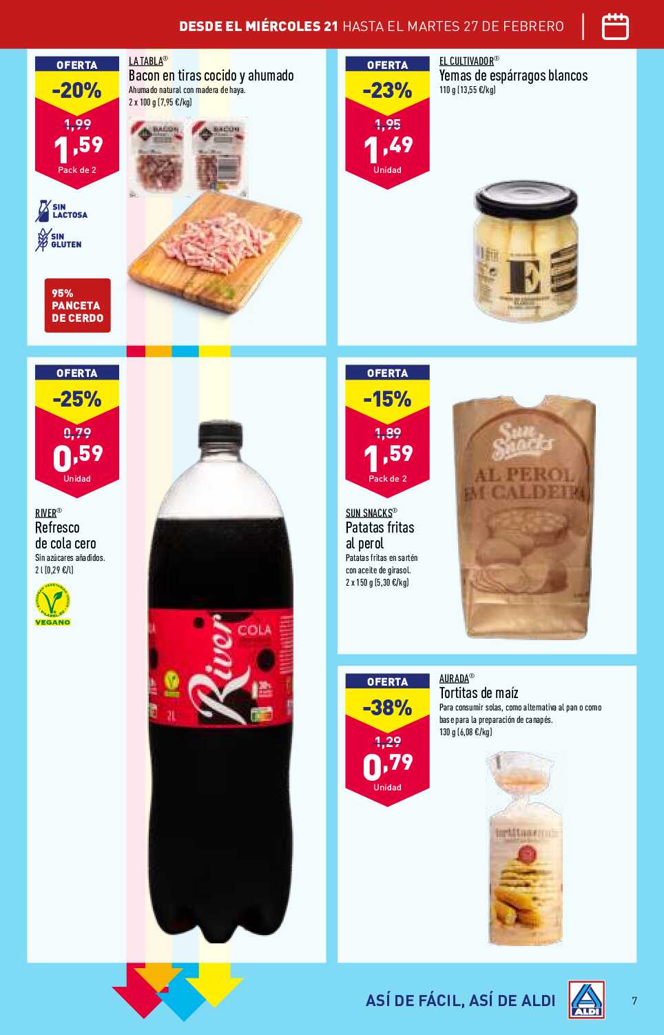 Folleto semanal Aldi. Página 07