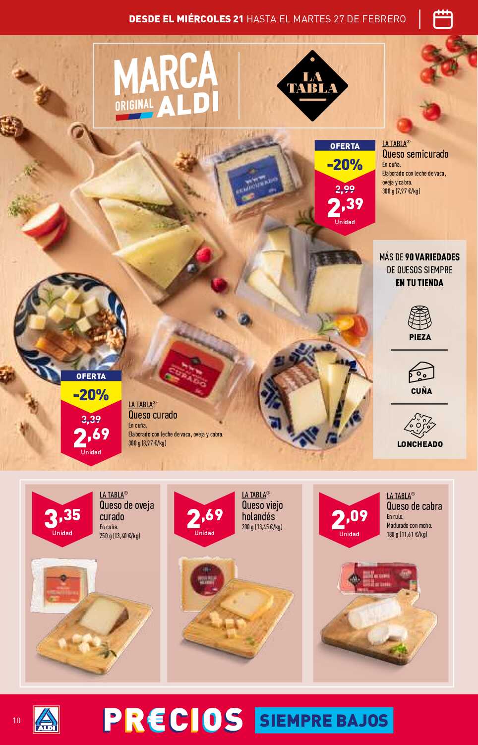 Folleto semanal Aldi. Página 10