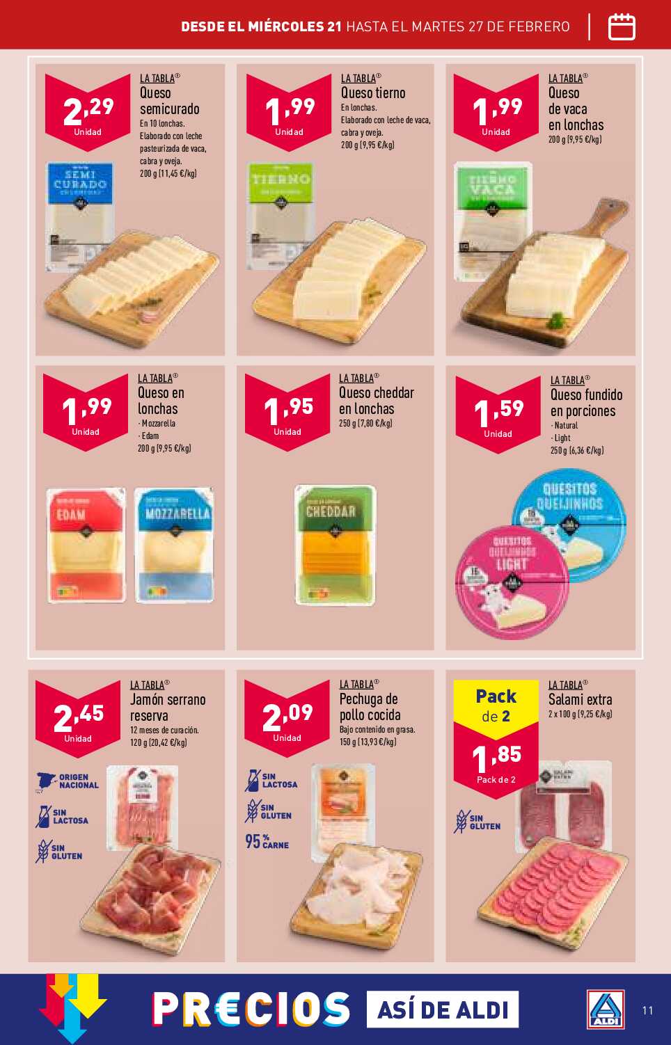 Folleto semanal Aldi. Página 11