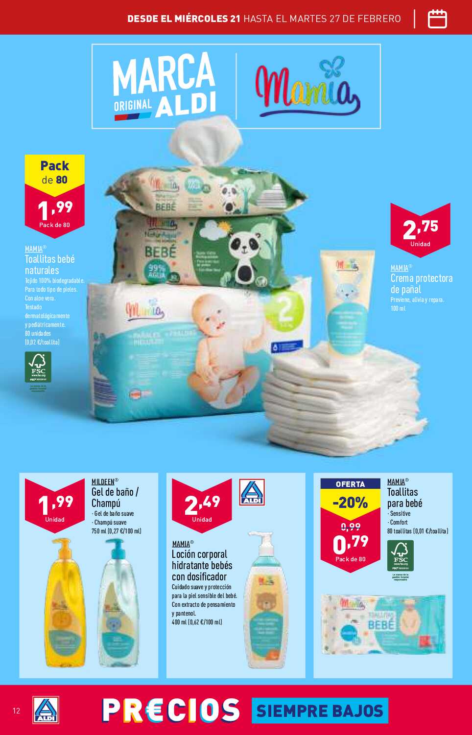 Folleto semanal Aldi. Página 12