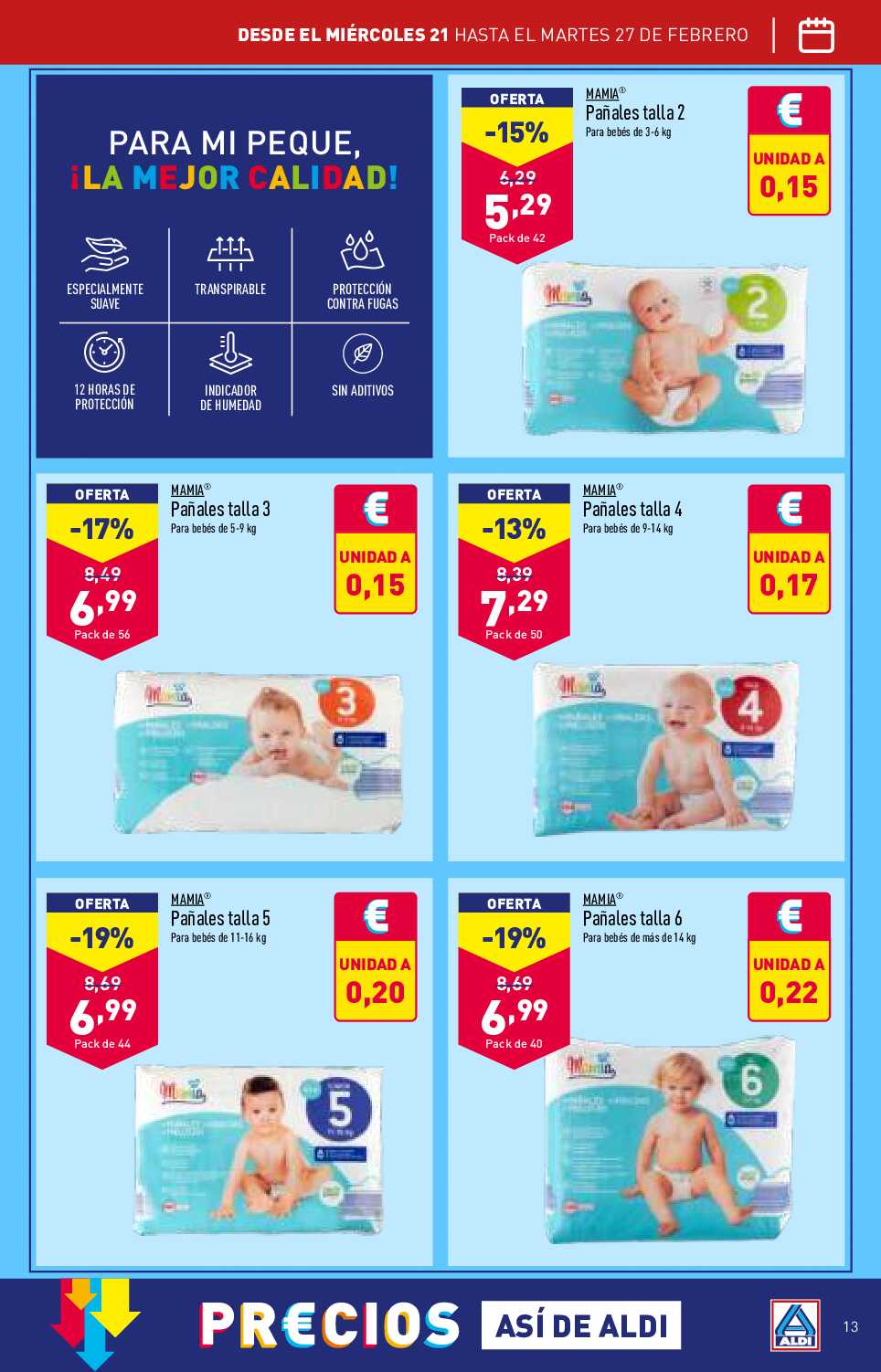 Folleto semanal Aldi. Página 13