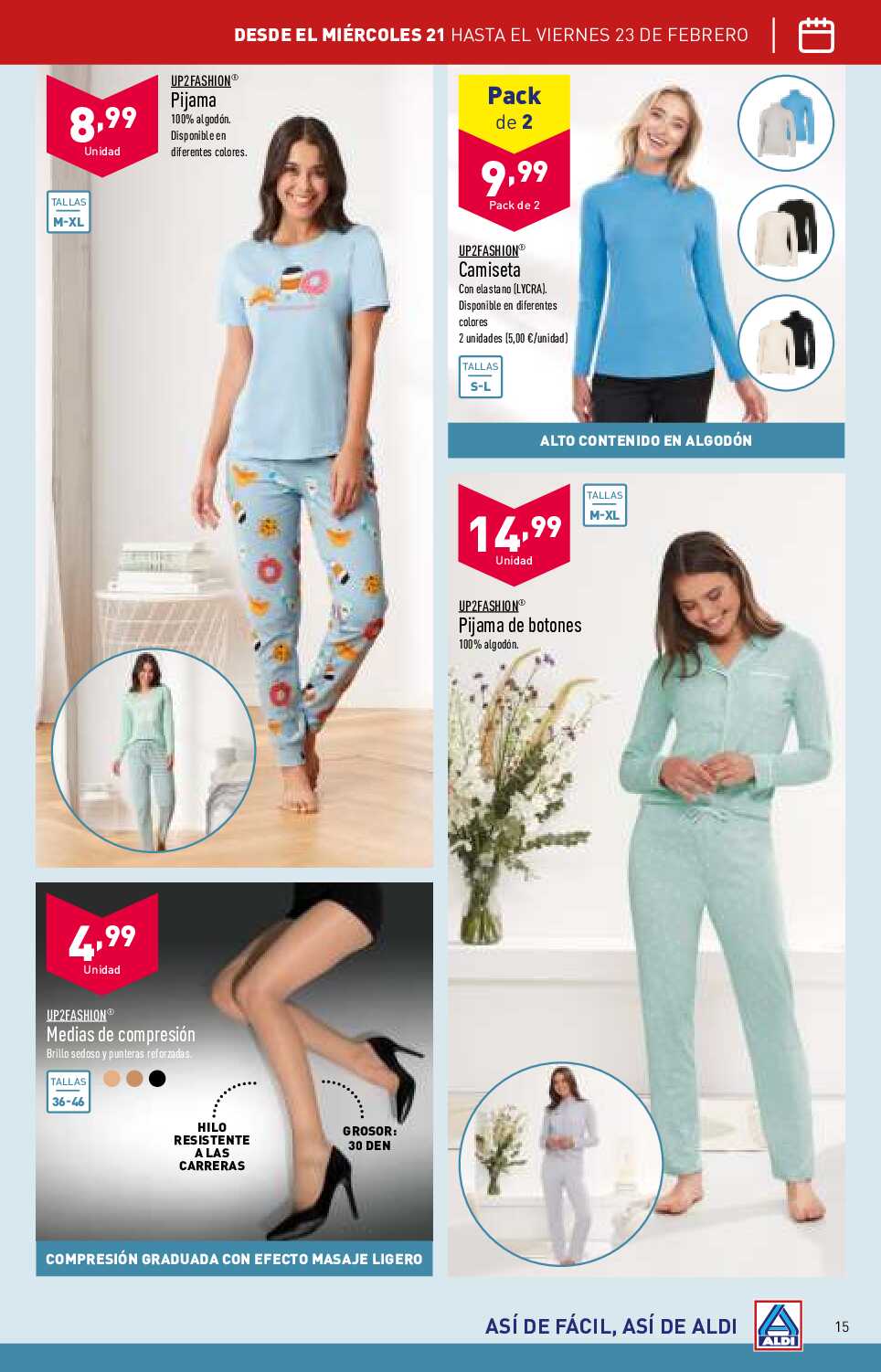 Folleto semanal Aldi. Página 15