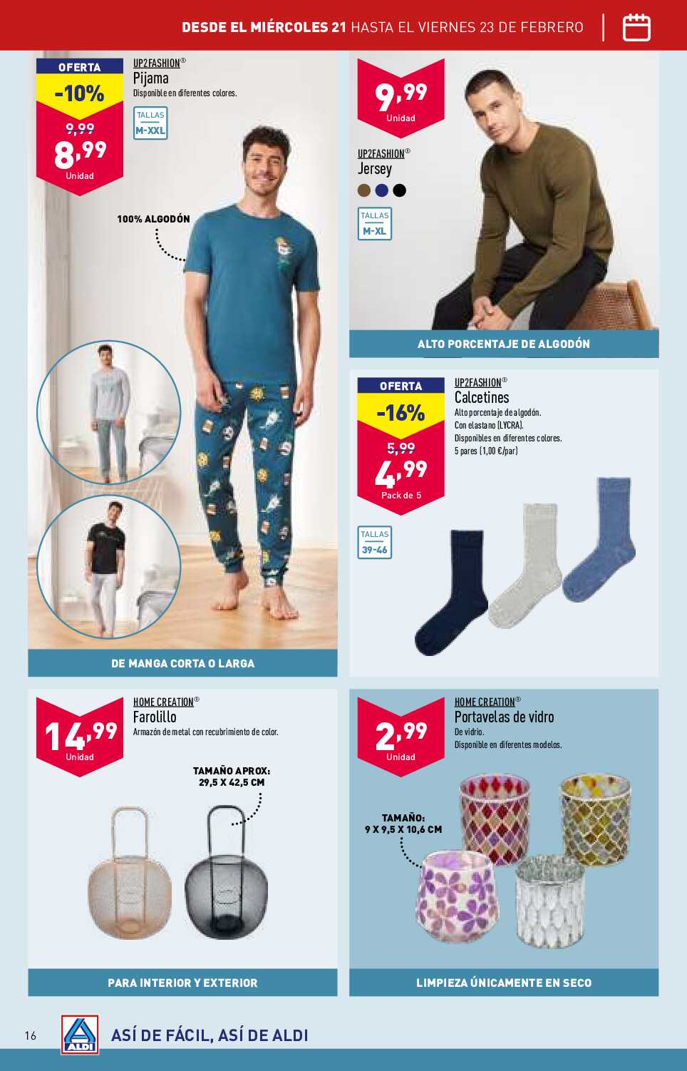 Folleto semanal Aldi. Página 16