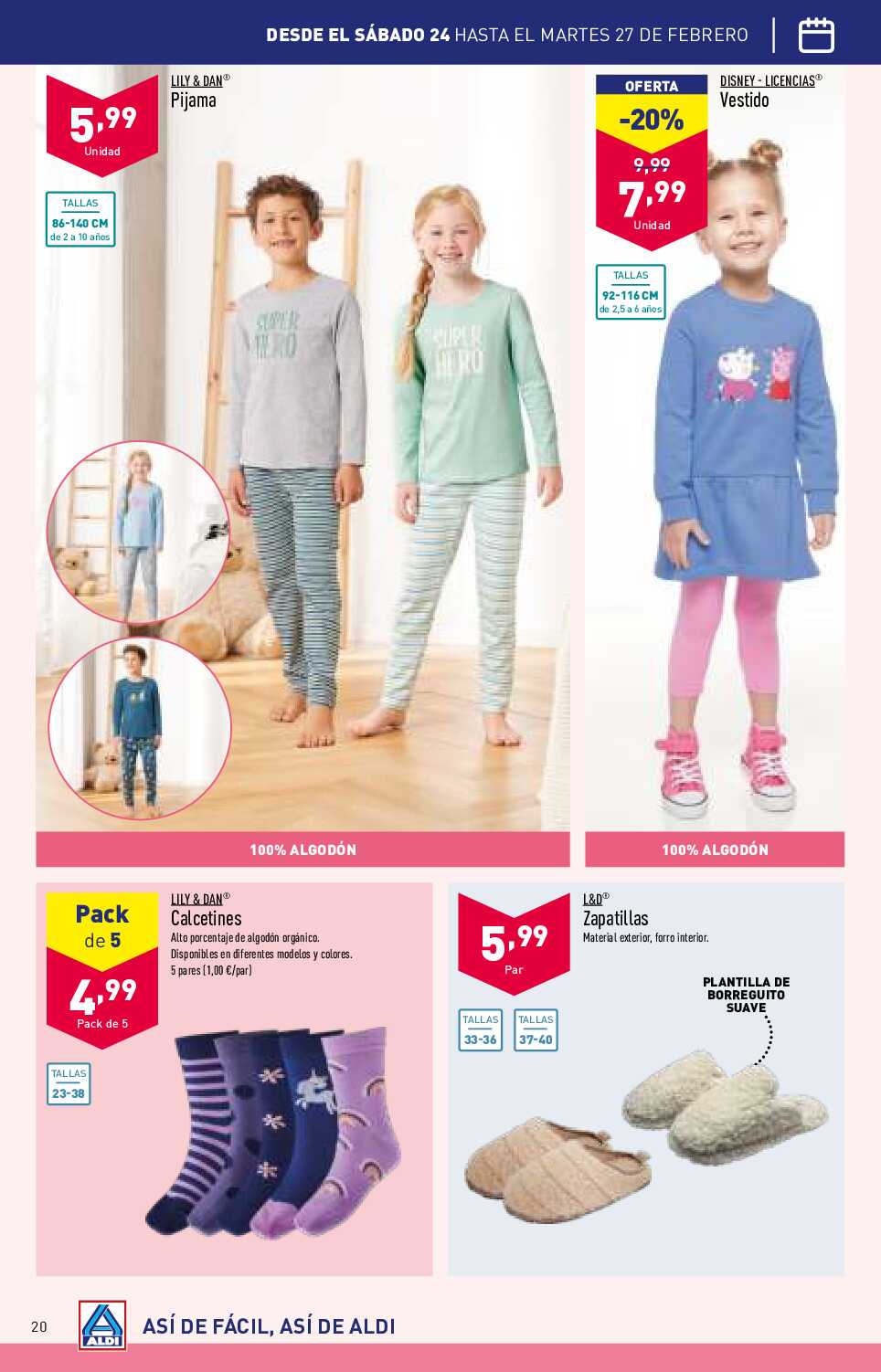 Folleto semanal Aldi. Página 20