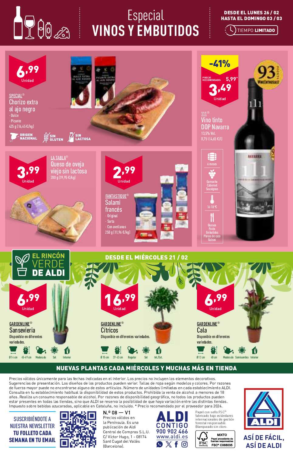 Folleto semanal Aldi. Página 25
