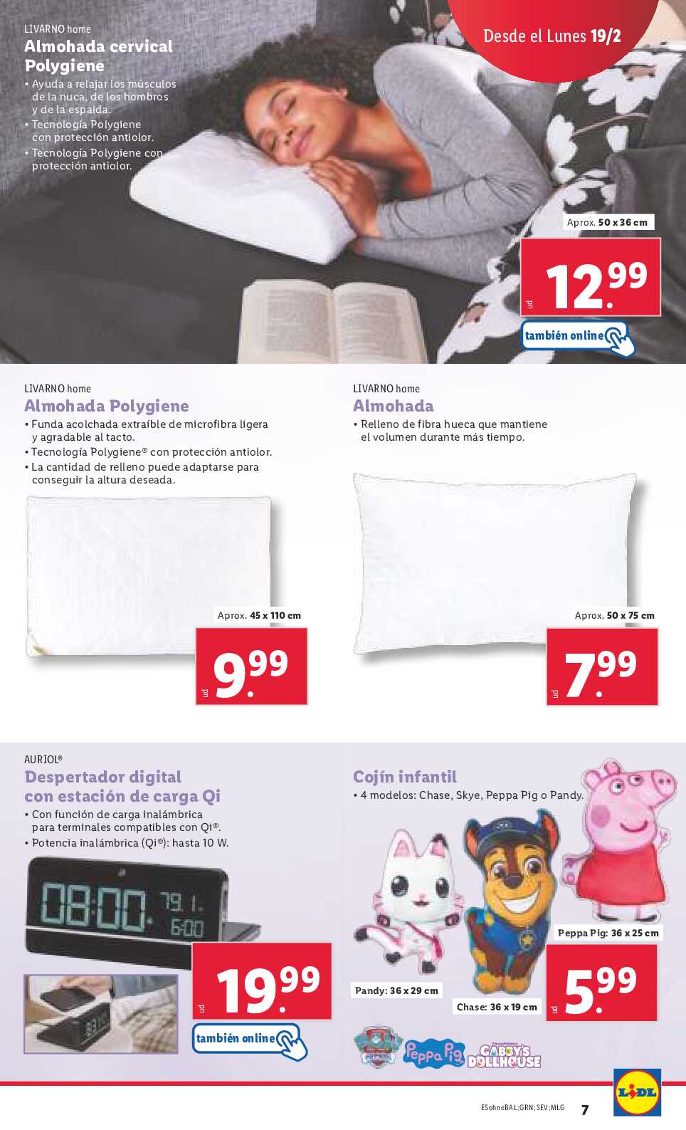 Folleto semanal bazar Lidl. Página 07