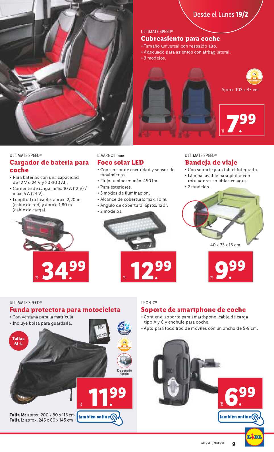 Folleto semanal bazar Lidl. Página 09