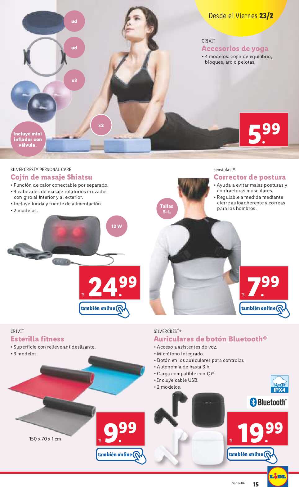Folleto semanal bazar Lidl. Página 15
