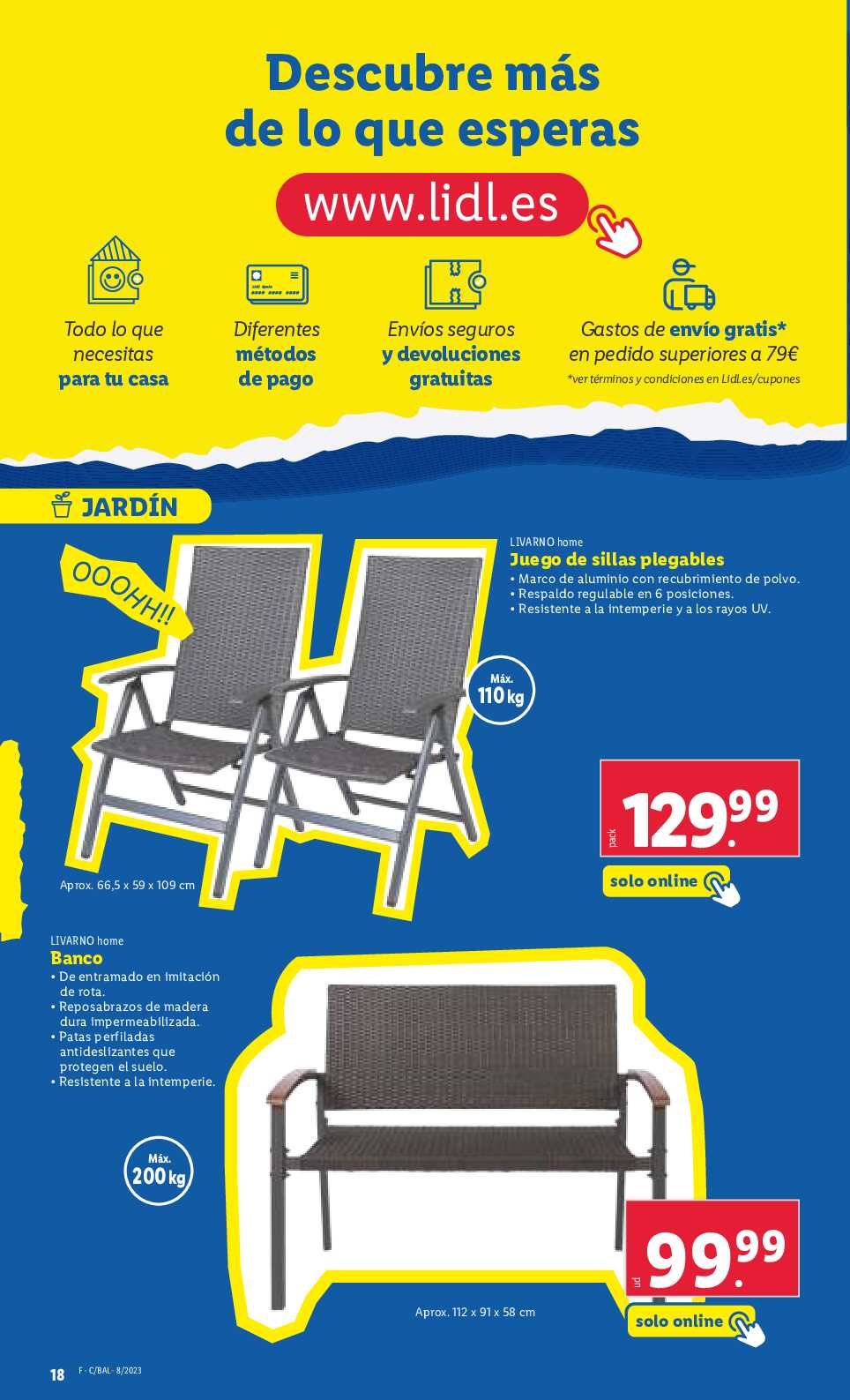 Folleto semanal bazar Lidl. Página 18