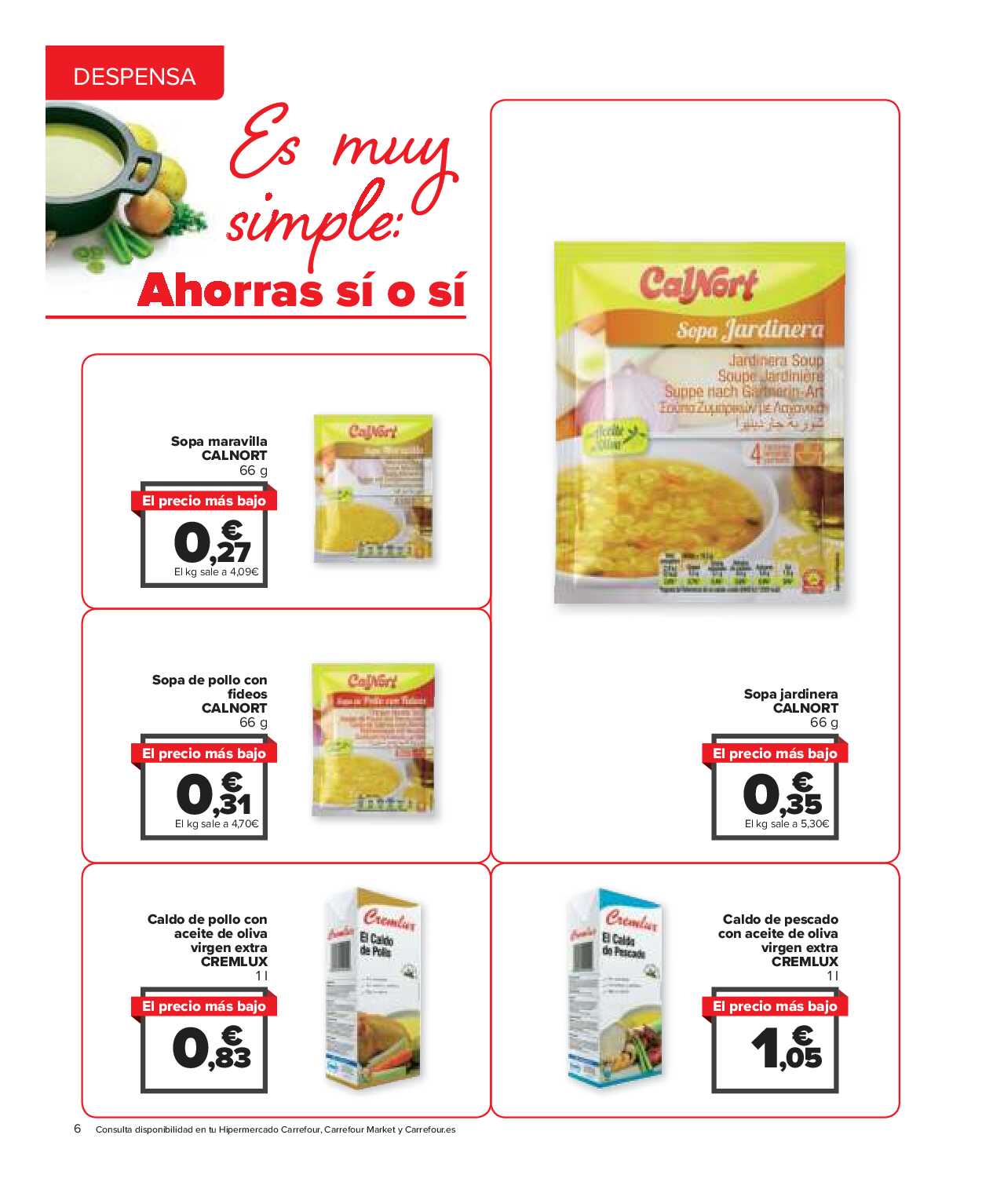 El precio más bajo Carrefour. Página 06