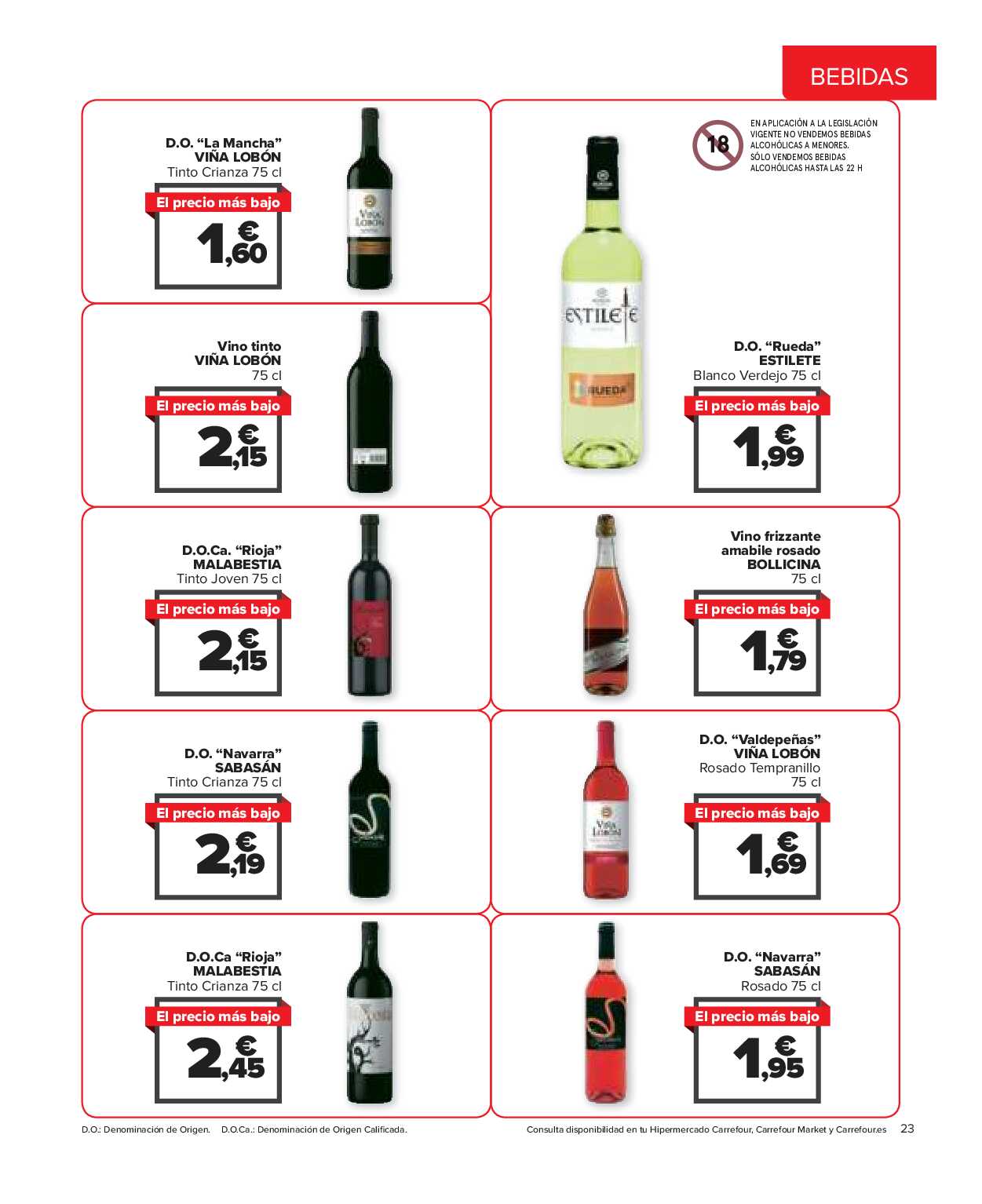 El precio más bajo Carrefour. Página 23