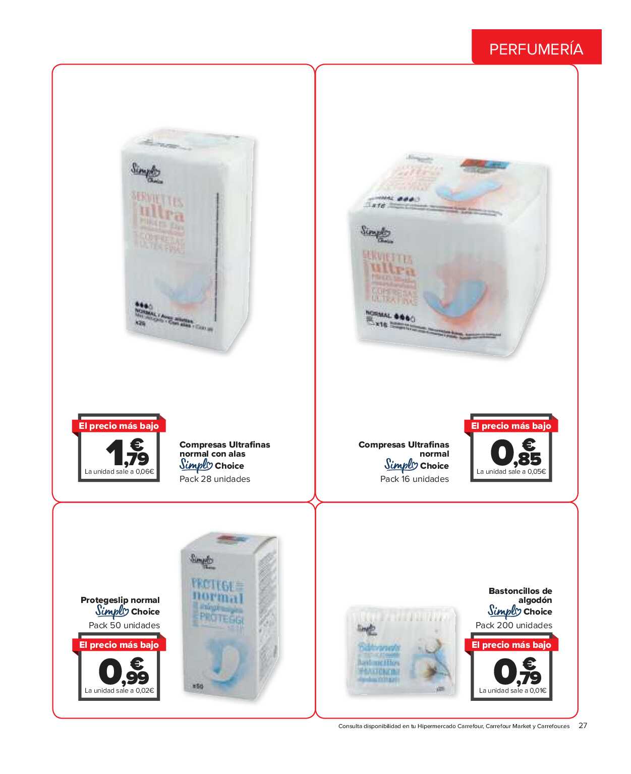 El precio más bajo Carrefour. Página 27