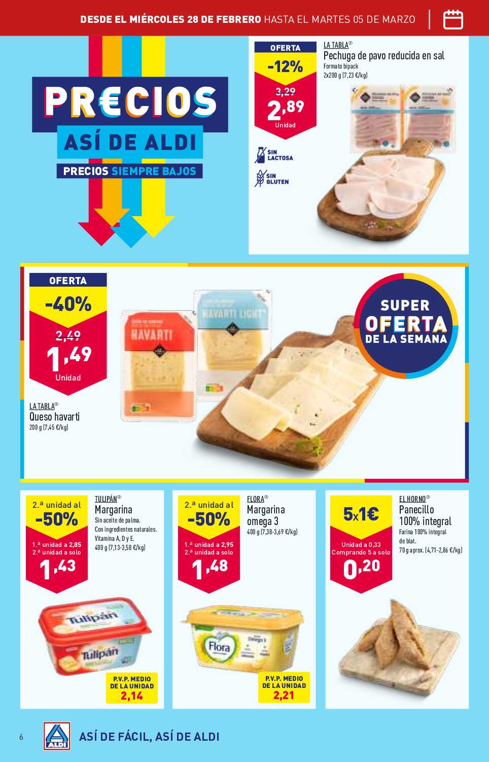 Folleto semanal Aldi. Página 06