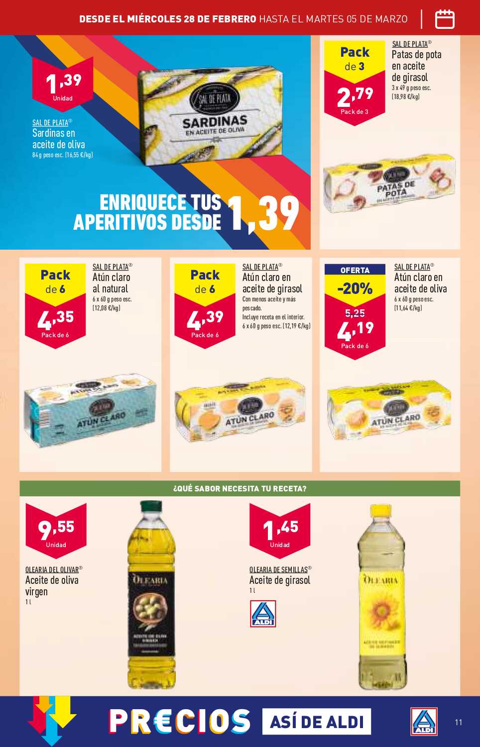 Folleto semanal Aldi. Página 11
