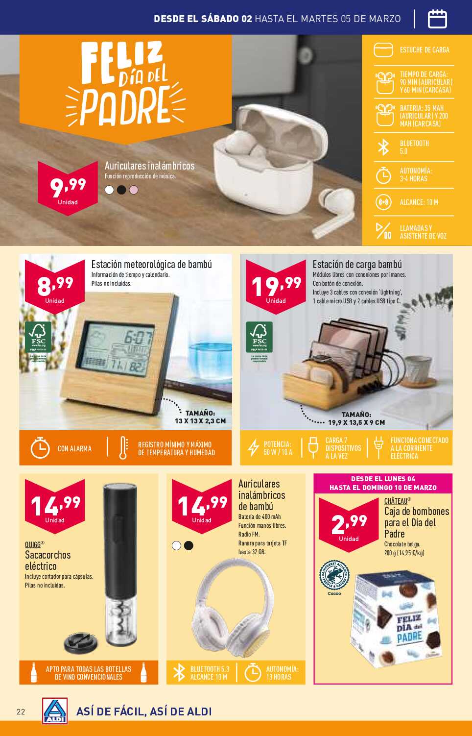 Folleto semanal Aldi. Página 22