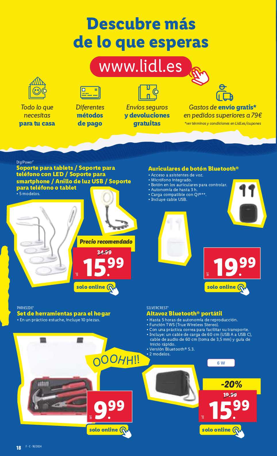 Ofertas semanales bazar Lidl. Página 18