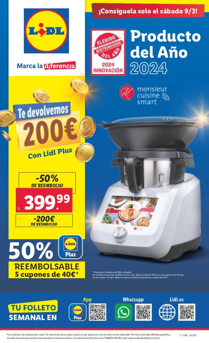 Ofertas semanales bazar Lidl. Página de portada
