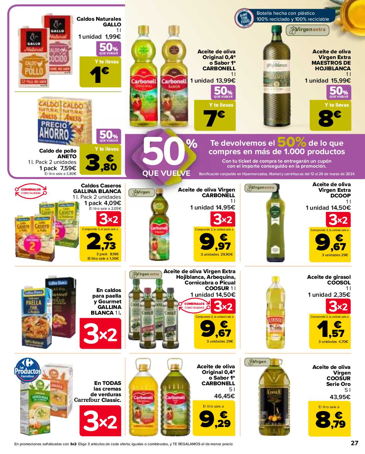 3x2 en más de 3500 productos Carrefour. Página 27