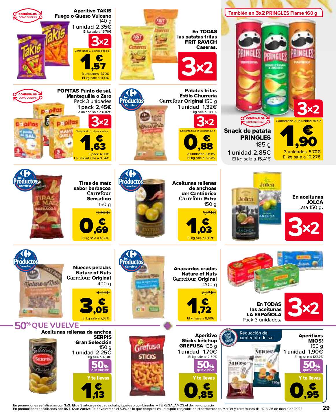 3x2 en más de 3500 productos Carrefour. Página 29