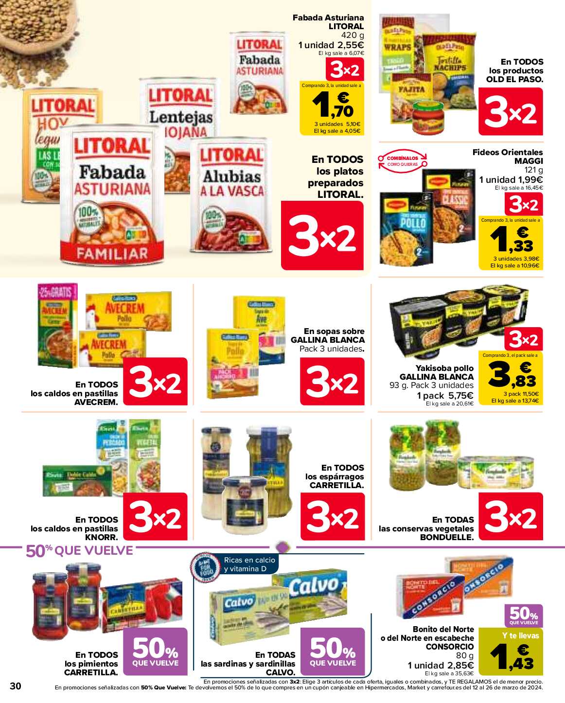 3x2 en más de 3500 productos Carrefour. Página 30