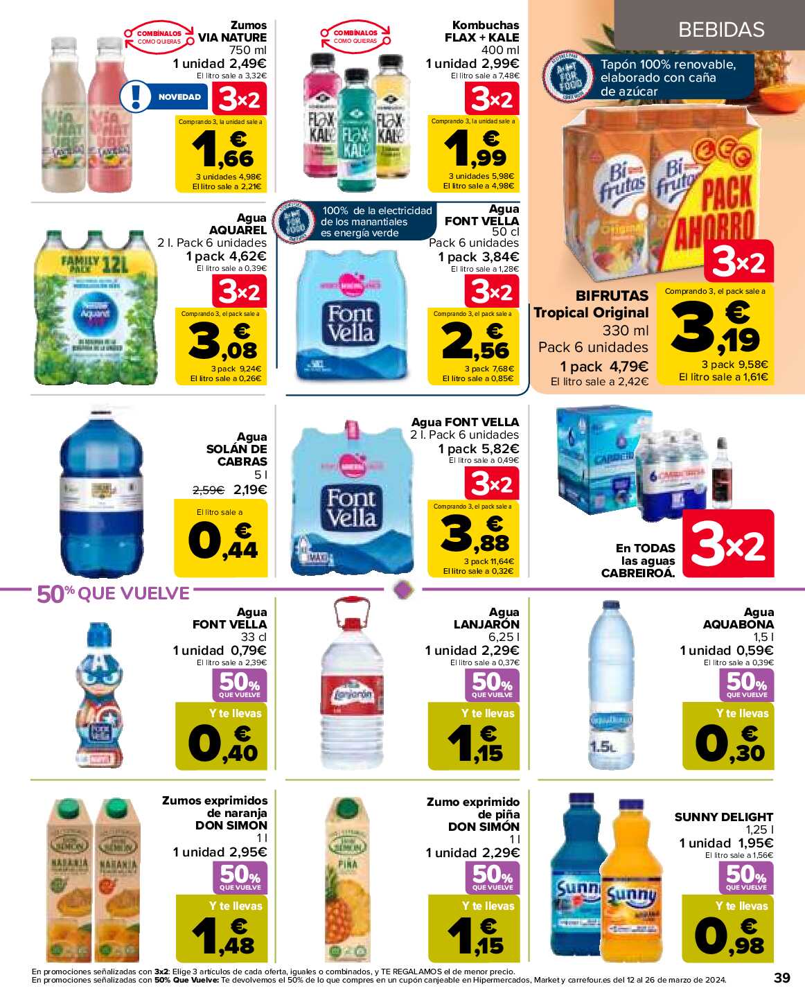 3x2 en más de 3500 productos Carrefour. Página 39