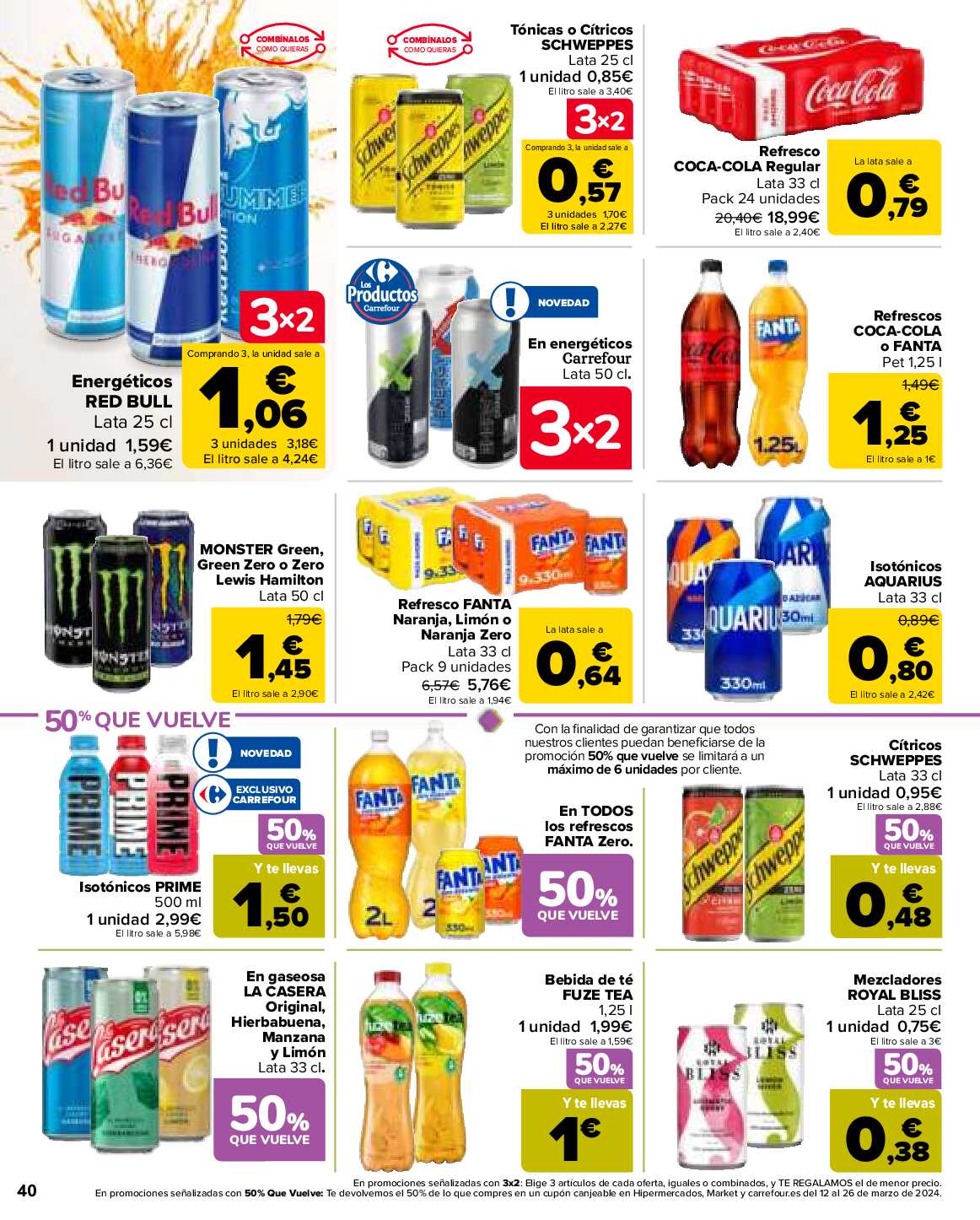 3x2 en más de 3500 productos Carrefour. Página 40