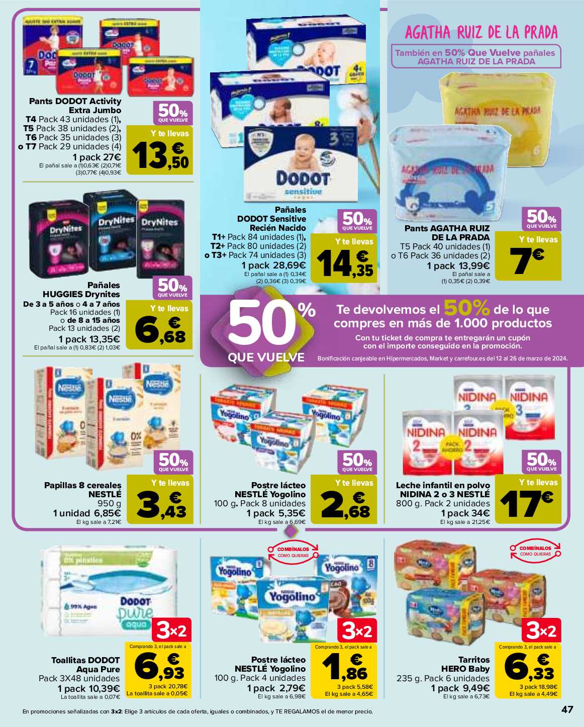 3x2 en más de 3500 productos Carrefour. Página 47