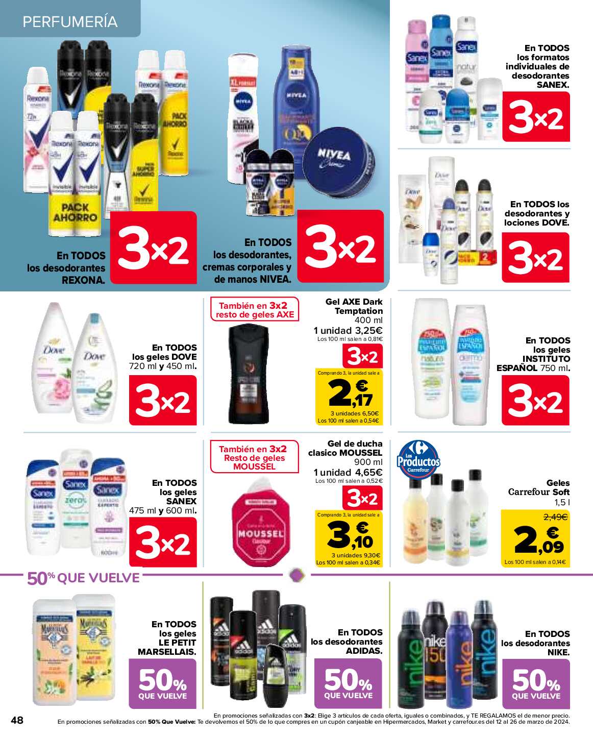 3x2 en más de 3500 productos Carrefour. Página 48