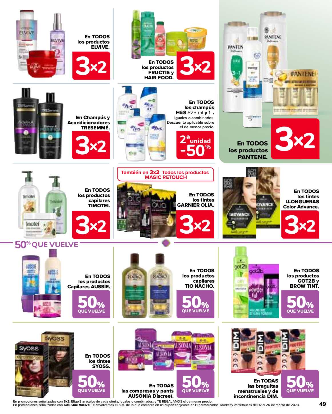 3x2 en más de 3500 productos Carrefour. Página 49