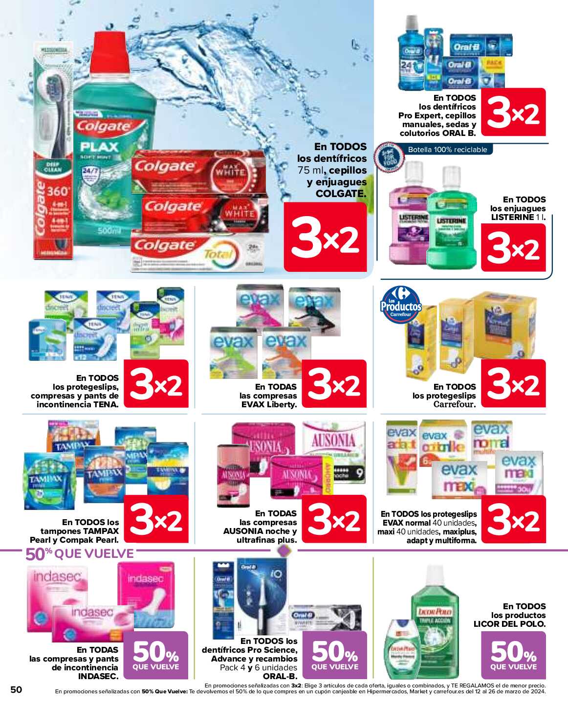 3x2 en más de 3500 productos Carrefour. Página 50