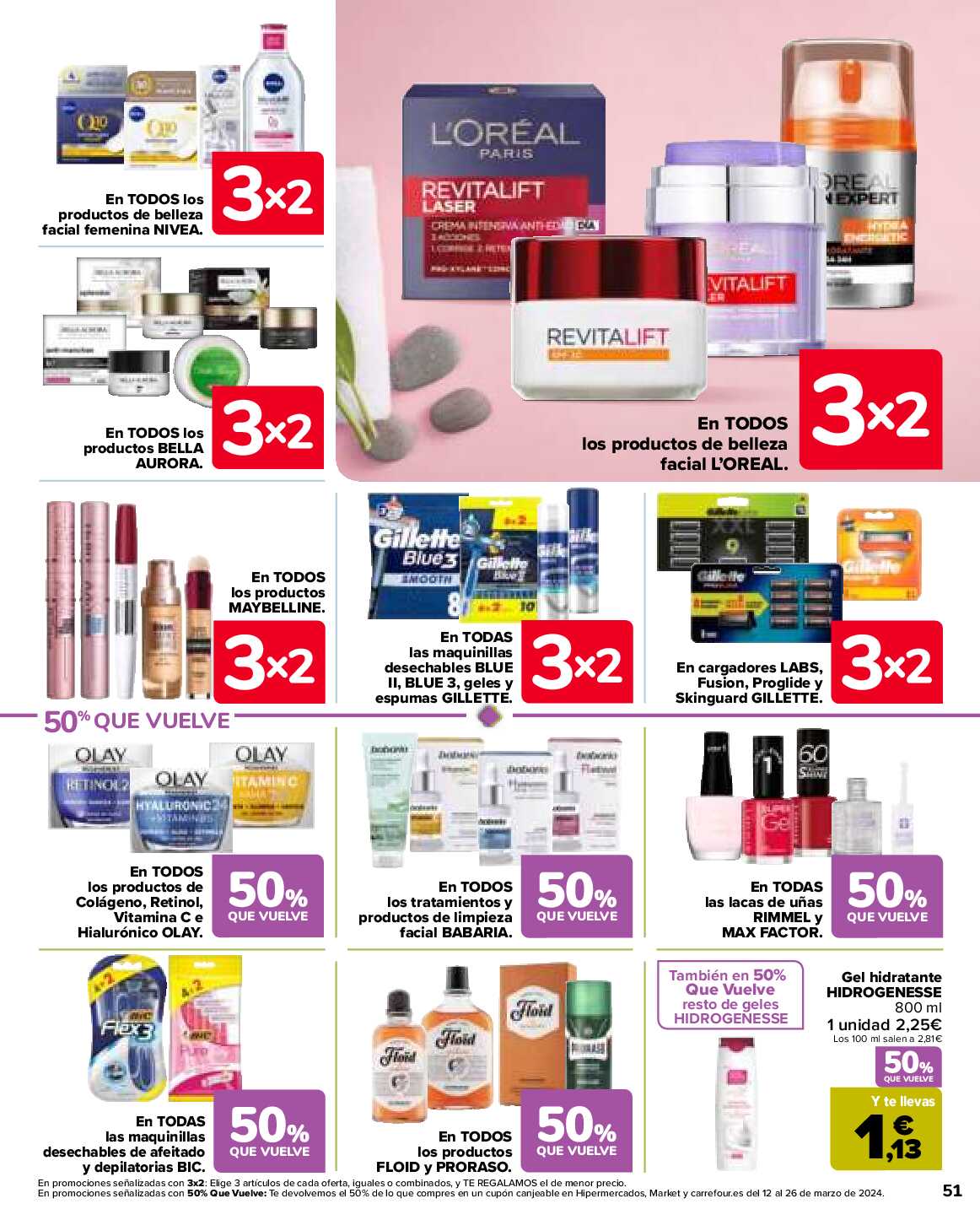 3x2 en más de 3500 productos Carrefour. Página 51
