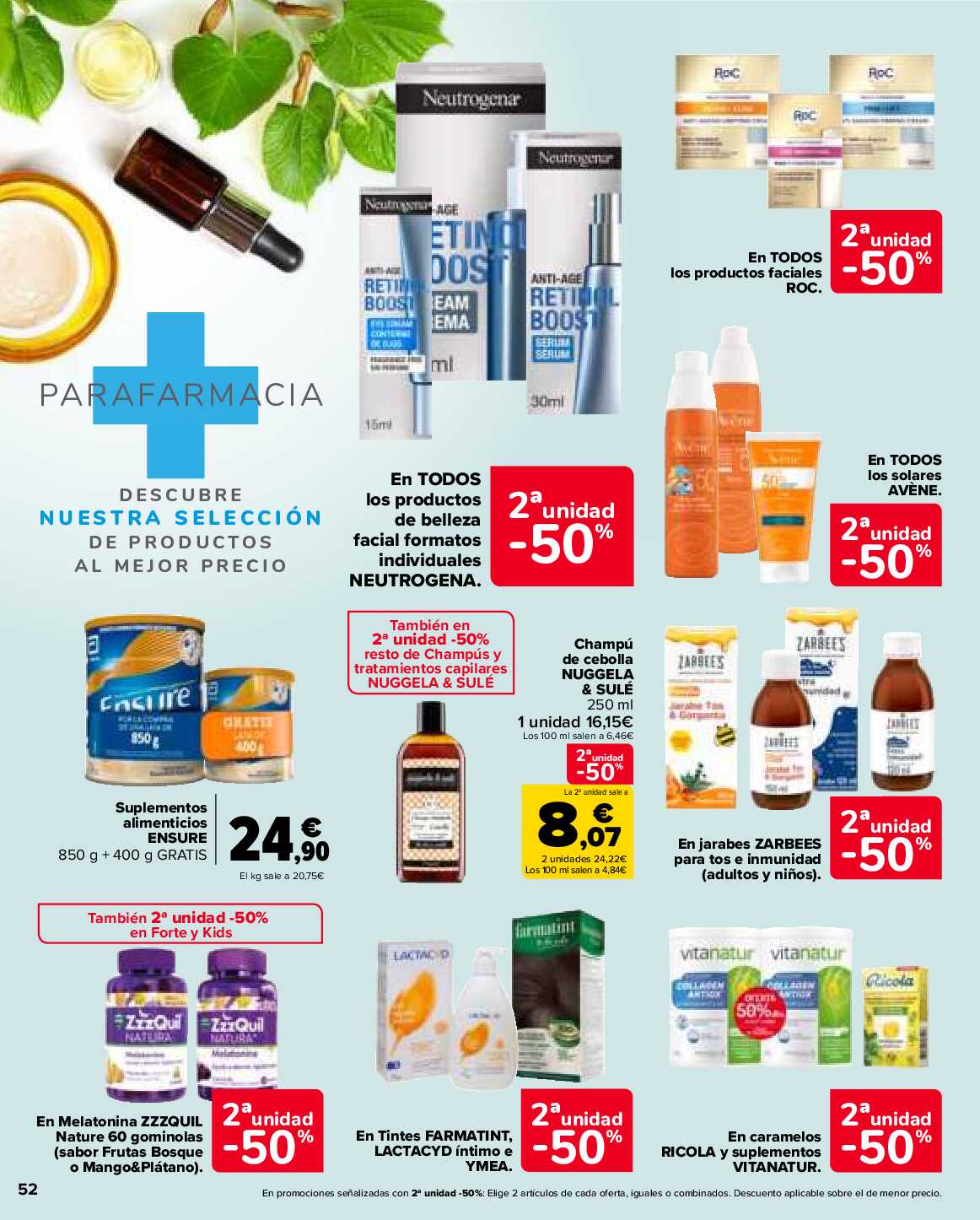 3x2 en más de 3500 productos Carrefour. Página 52