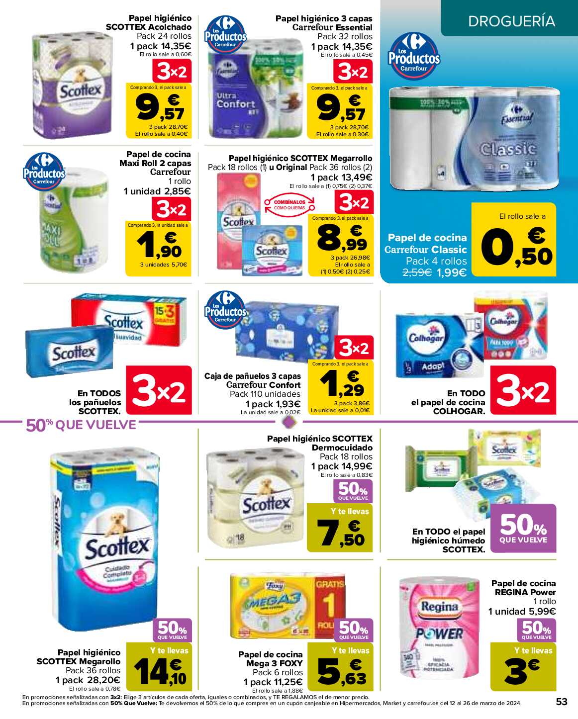 3x2 en más de 3500 productos Carrefour. Página 53