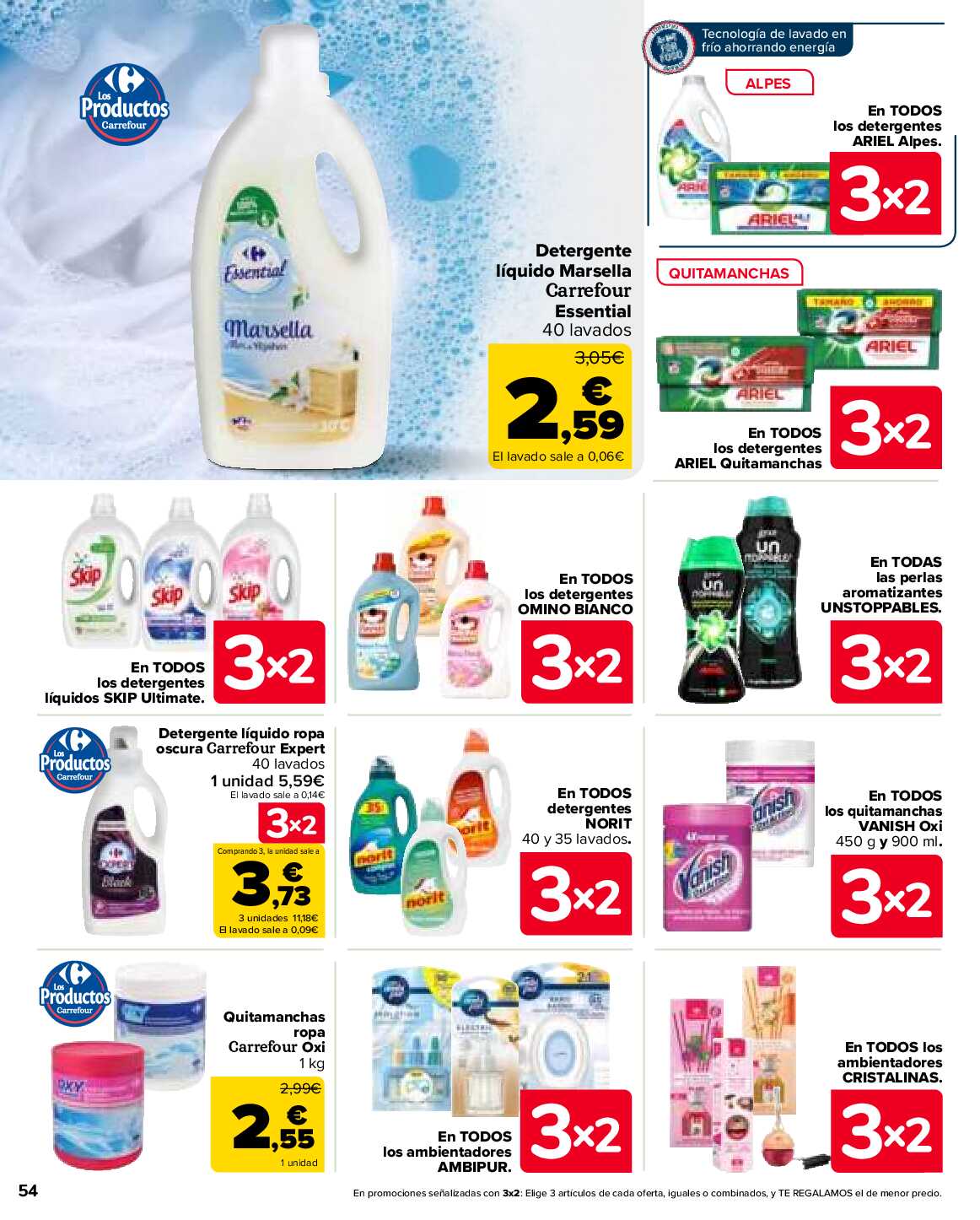 3x2 en más de 3500 productos Carrefour. Página 54
