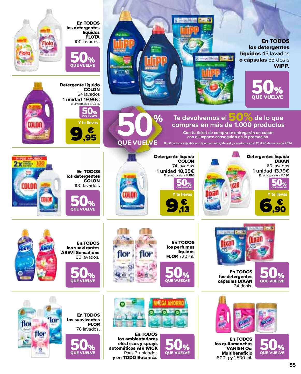3x2 en más de 3500 productos Carrefour. Página 55
