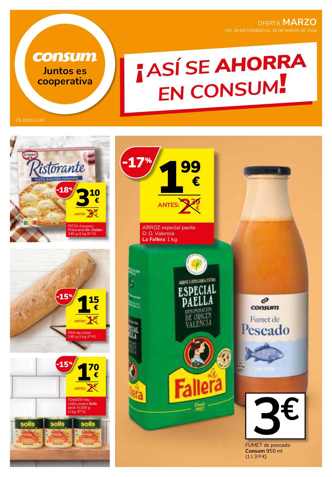 Ofertas marzo Consum. Página 01