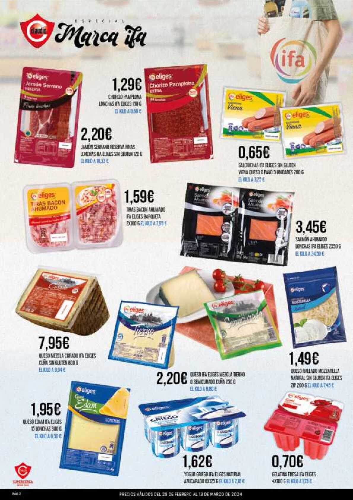 Folleto quincenal Supermercado Claudio. Página 02